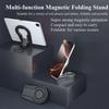 Double Adjustable Holder, Holder, Mag-netic Phone Stand For And Smartphones, Compatible With Car Mount