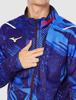 Mizuno Authentic Dry Aeroflow Training Jacket, Japan National Team Collaboration Diversity Design, Blue, XL, 32JC0T15