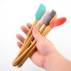 5 Pcs/set Silicone Mini  Kitchenware Kits Anti-slip Handle Colorful Heat-resistant Spatula Brush