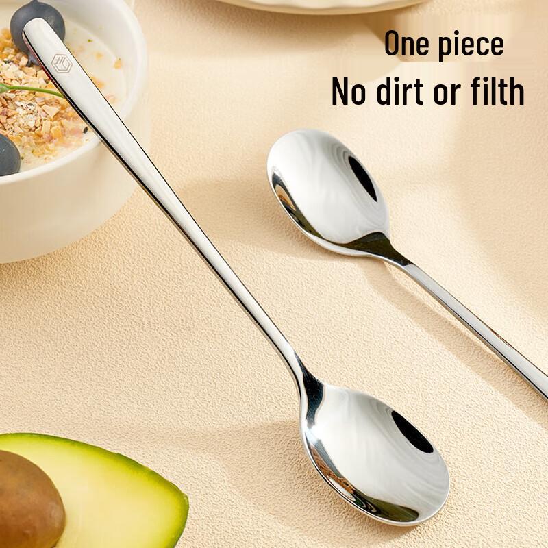 Food Grade 304 Stainless Steel Korean Round Spoons