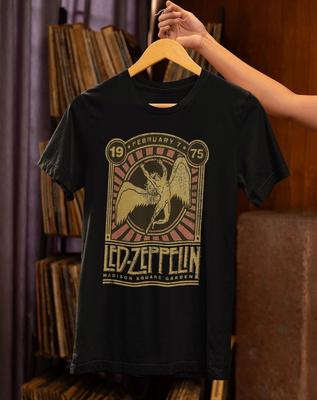 Led Zeppelin Swan Song 70s Concert T-Shirt Madison Square Garden Zeppelin
