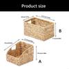 Simple Japanese Inspired Woven Basket Storage Bin For Desk Accessories 55KF