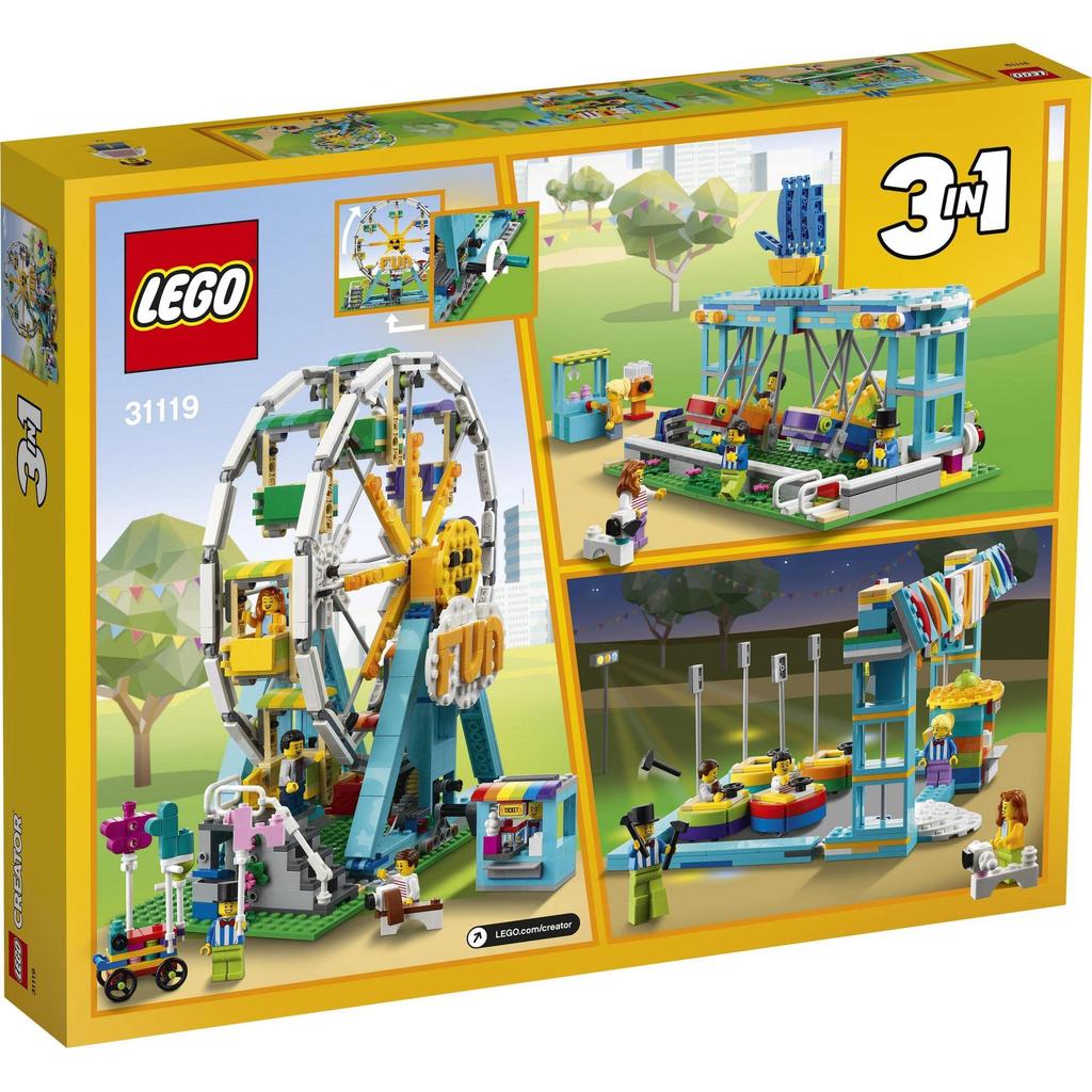 LEGO Creator Ferris Wheel 31119, a Toy Block Gift for Boys and Girls Ages 9 and Up.