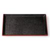 Tray Available In Black and Lacquerware Made In Dishwasher Safe J-kitchens 3-Shaku Heat-Resistant Feather-Weave (Tray/Tray) Red, Non-Slip, 39cm,