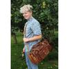 New Leather Duffle Travel Men Luggage Gym Vintage Genuine Weekend Overnight Bag