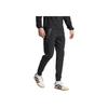 adidas Solid Color Mid Waist Elastic Casual Pants Men Bottoms Black JW4936