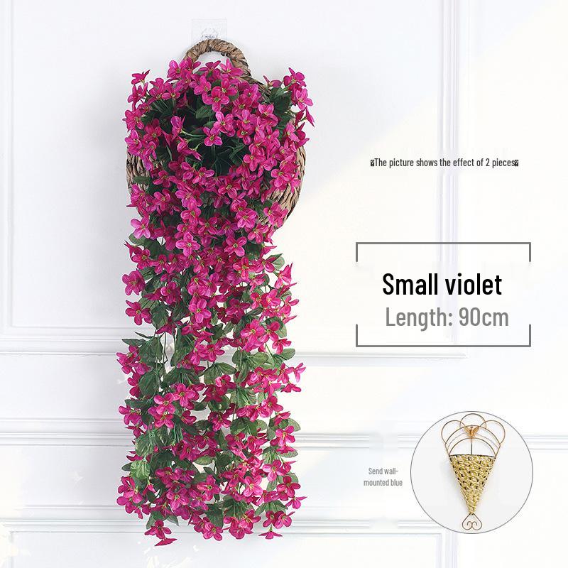 Wisteria Vine Artificial Silk Flower Wall Hanging for Indoor Decoration