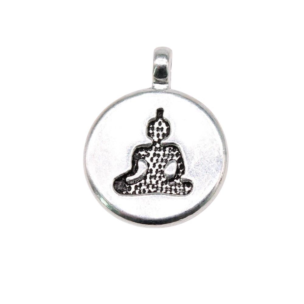 Buddha Statues Charms Multi Color Alloy Pendants For Spiritual Zen Jewelry Making