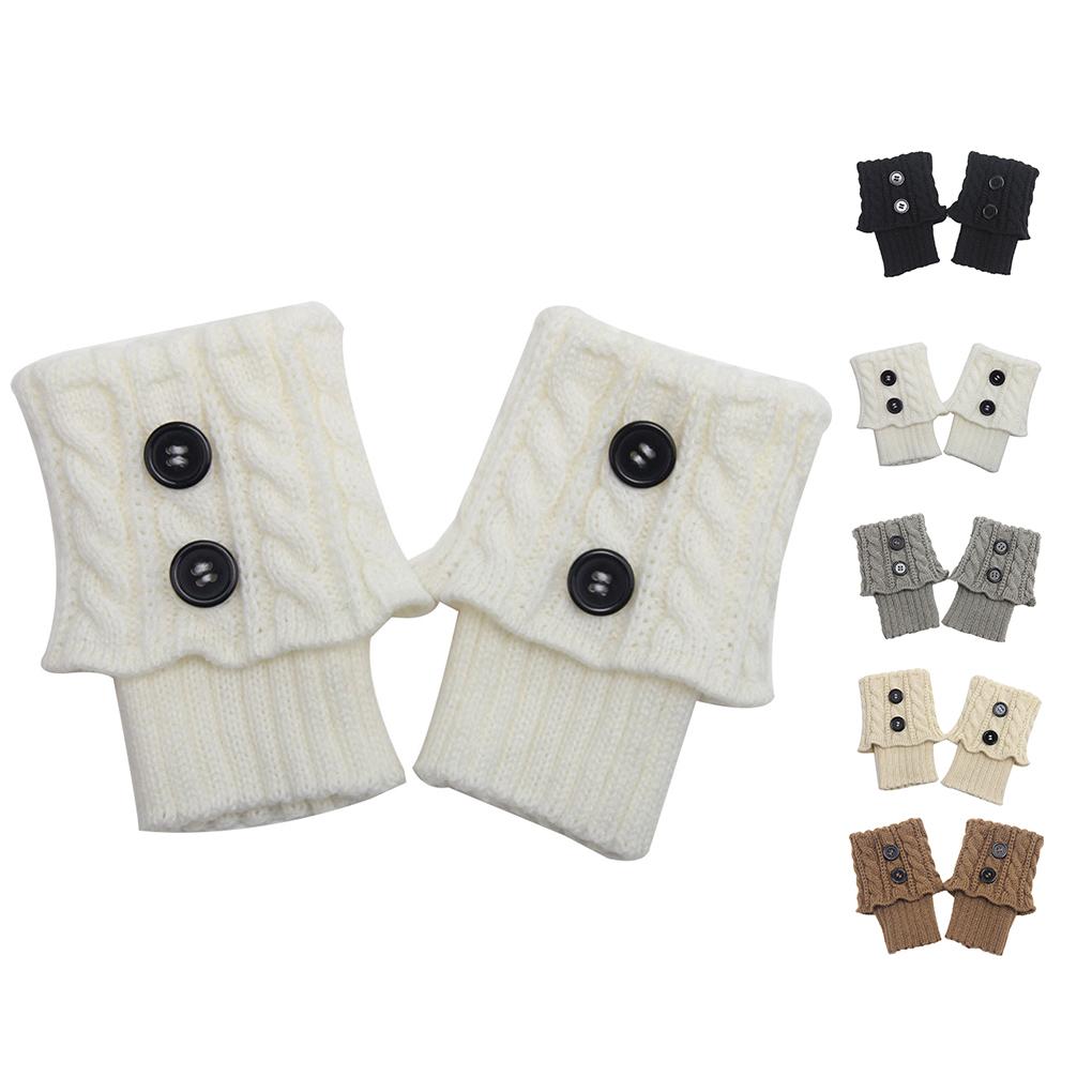 1 Pair Women Boot Socks Leggings Jeans Solid Color Leg Warmer Winter Warm Cold Weather Thermal Dressing Decoration