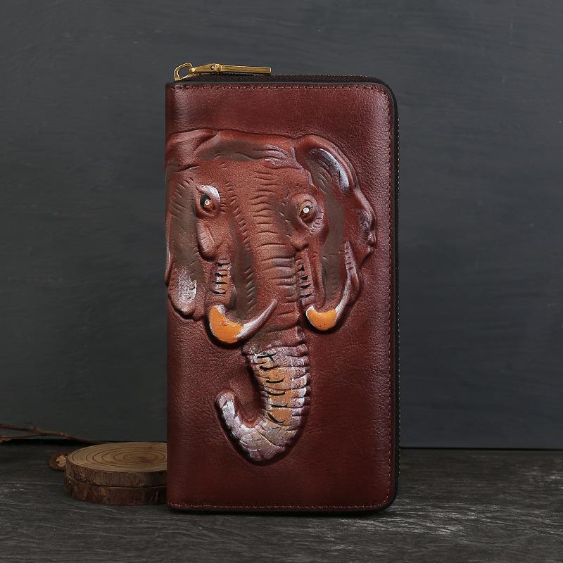 

Johnature Ретро Женский Длинный Кошелек из Натуральной Кожи, Натуральная Коровья Кожа, Тиснение с Животным Принтом, Кошелек для Телефона, Держатель для Карт кофейный