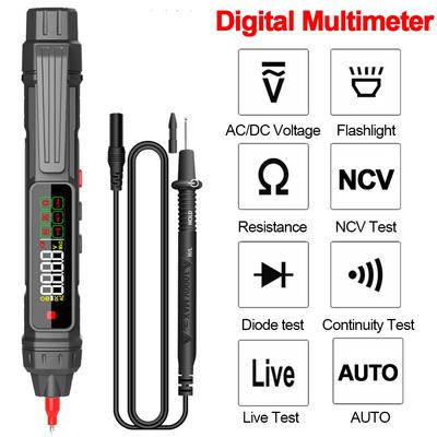 1PC Smart Digital Multimeter 4000 Zählt Berührungsloser Hochpräziser Spannungsprüfer Stift Auto Range Kapazität OHm NCV Tester