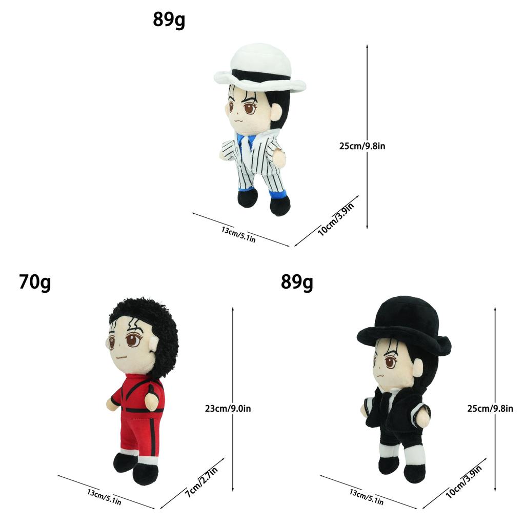 Michael Jackson Plush Toy With Short Plush Material For Collectors And Fans
