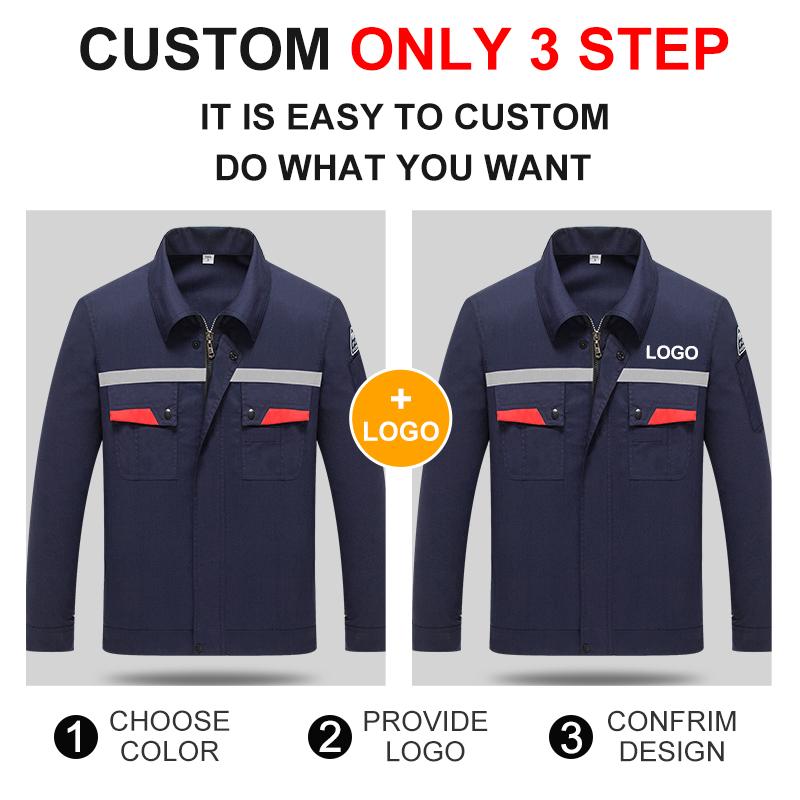 Factory Workwear Woman Construction Work Jacket Uniform Clothes Long Sleeve Work Suits for Men Workwear