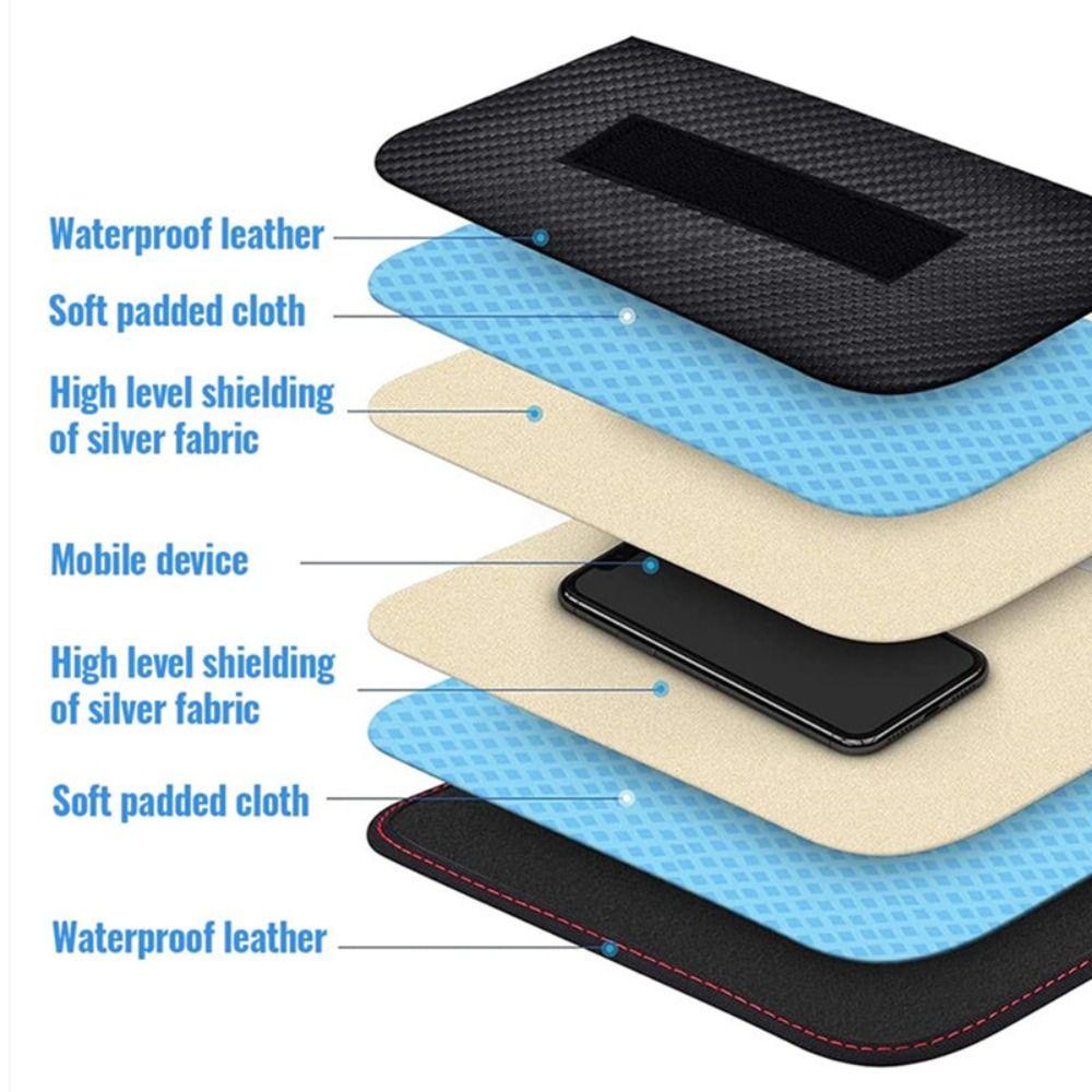 New Universal Car Key Signal Blocking Bag RFID Remote Control Signal Shielding Pouch Anti-Radiation Anti-theft Key Bag