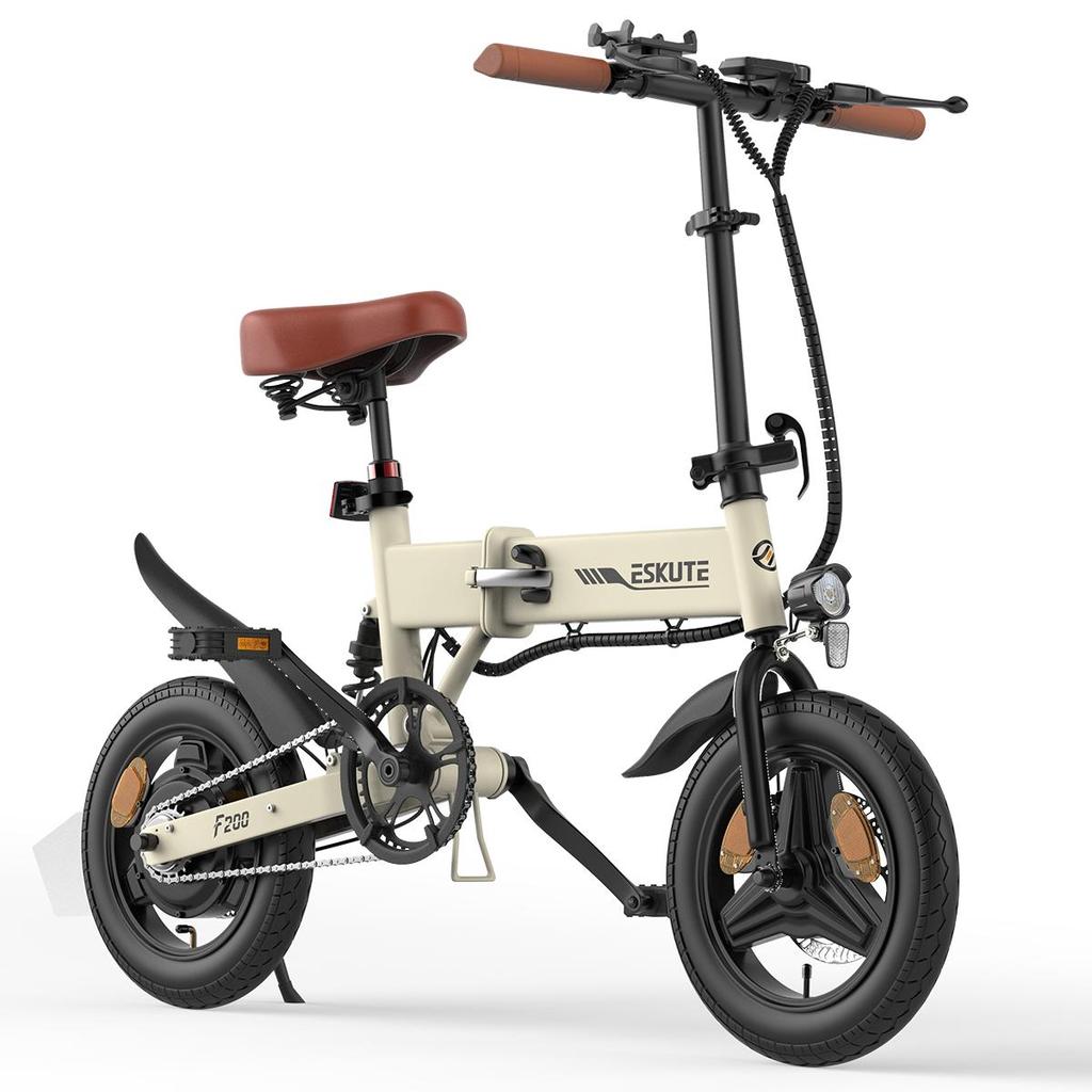 ESKUTE F200 14*2.1'' City Commuting E-Bike 36V7.8AH Battery 250W Motor 35KM/H Max Speed Foldable Electric Bicycle