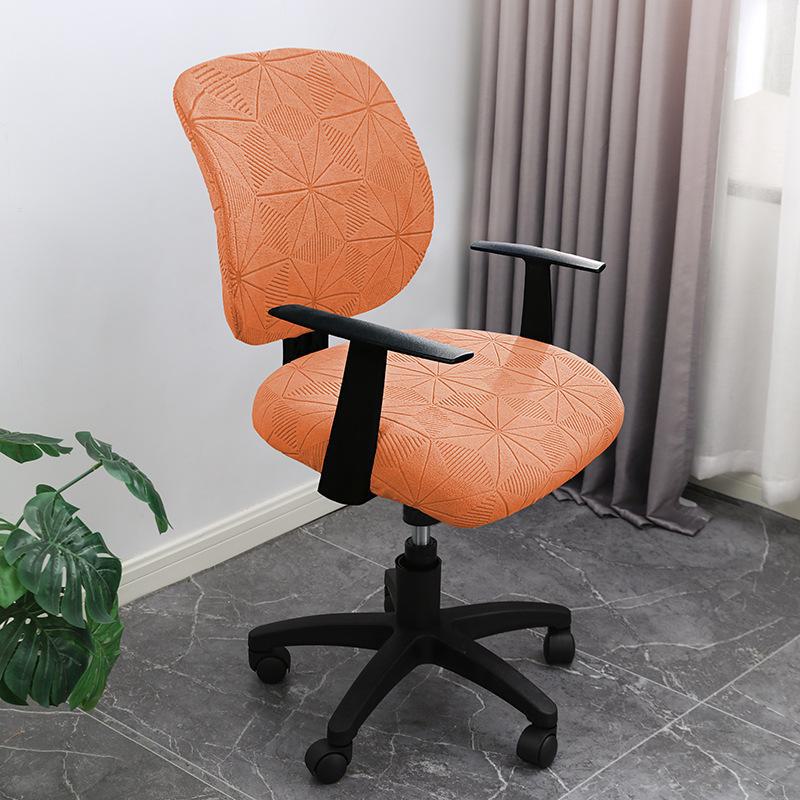 

Комплект из 2-х пылезащитных чехлов для офисного кресла и спинки Cross-Border Six-pointed star split оранжевый