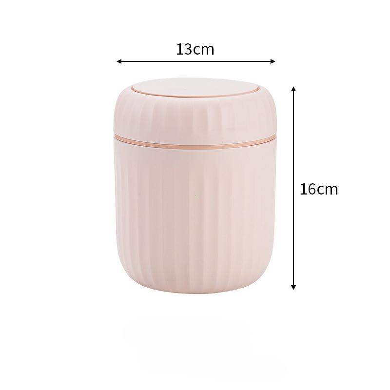 Mini Desktop Trash Can Durable Plastic Waste Bin with Lid Garbage Organizer for Bedroom Office Desk Home Supplies