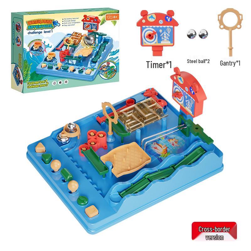 Jungle Dinosaur Adventure Marble Run Table Game for Kids - Ideal Birthday Toy