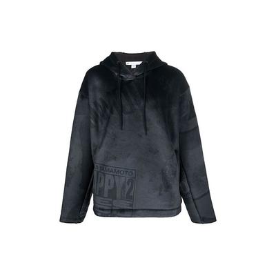 Y-3 Buchstaben Print Hoodie Herren Hoodies Schwarz HB3319