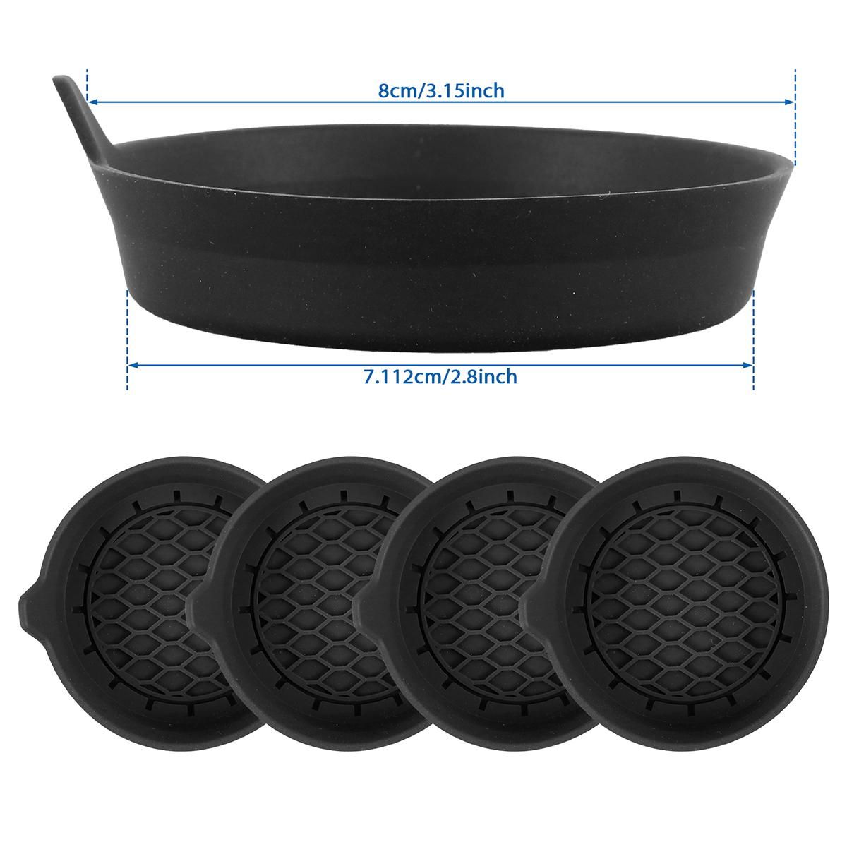 

4 шт. противоскользящая подставка под стакан в машину универсальный автомобильный держатель для напитков силиконовый термостойкий и водонепроницаемый аксессуары для салона автомобиля