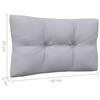 3 Seater Garden Sofa with Grey Cushions Solid Pine Wood
