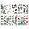 10Pcs/set Soccer Luminous Tattoo Sticker Glowing Cartoon Soccer Tattoo  Women Men