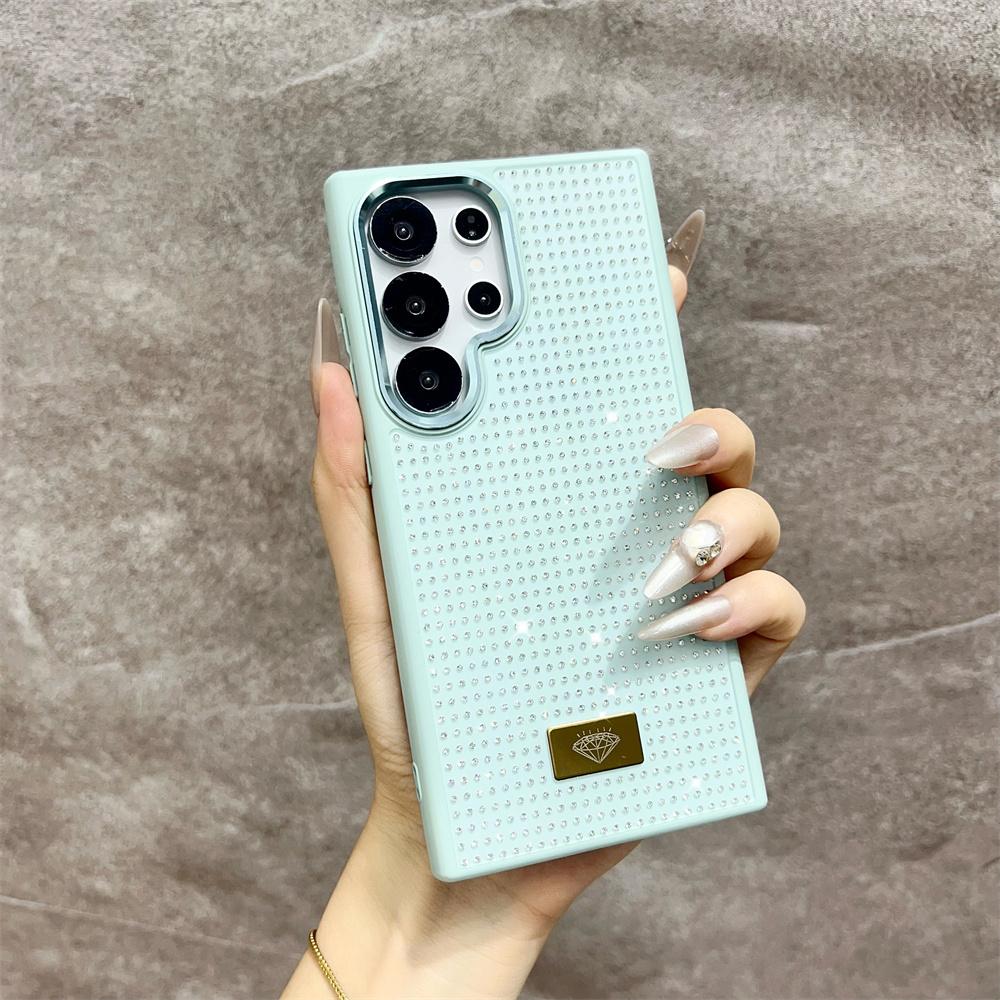 Luxury Girl Diamond Bling Glitter Phone Case for Samsung Galaxy S25 Ultra S24 S23 FE S22 S21 Plus A55 ZFLIP 6 High-grade Cover