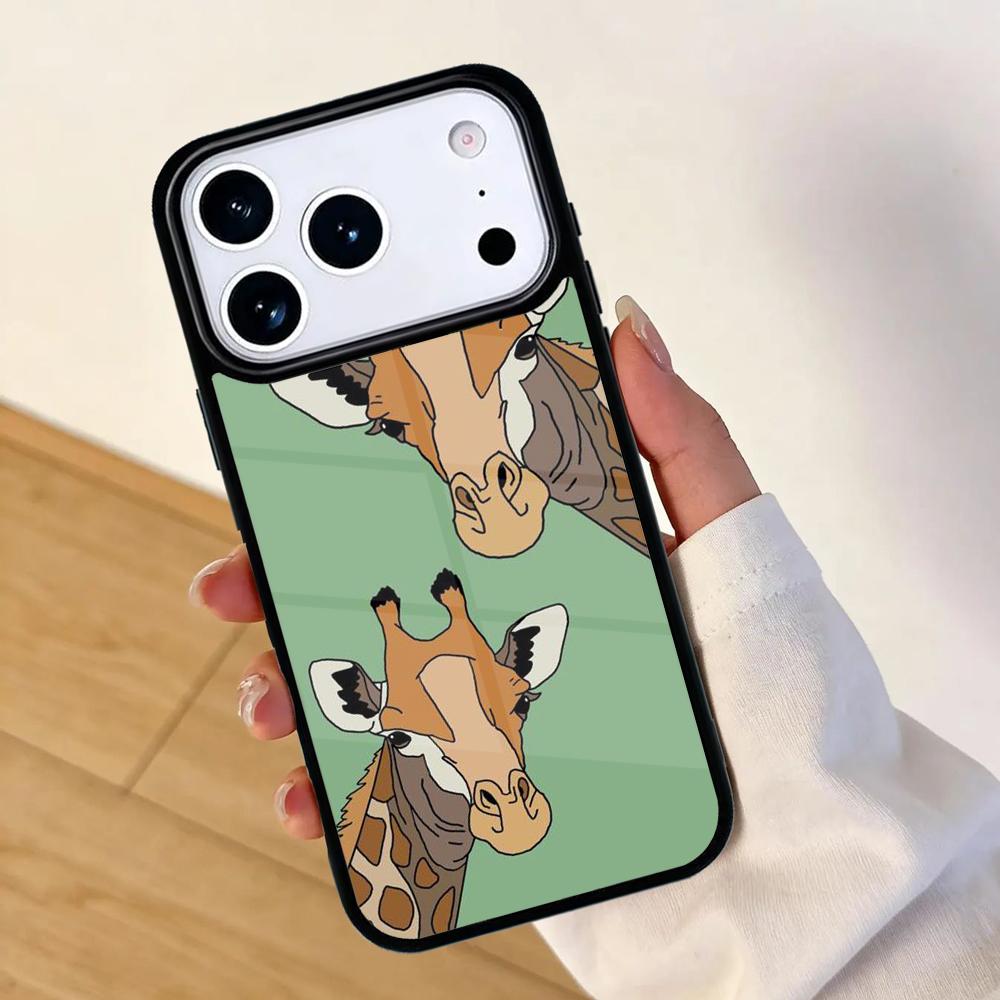 Giraffe Art Mobile Phone Case for IPhone 17 AIR 16pro Max 15 14 13 12 11 Bumper Cover