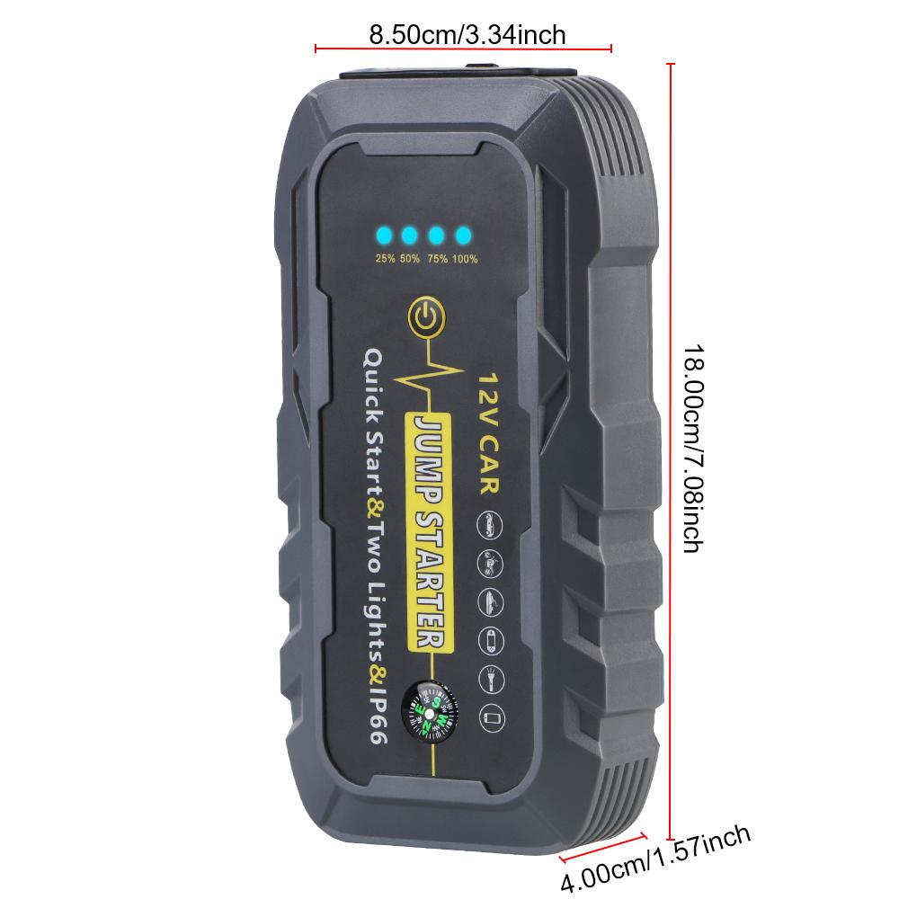 Portable Auto Starting Device Emergency Start 12V Power Bank Booster Car Jump Starter 22200mWh Car Battery Starter 3000A