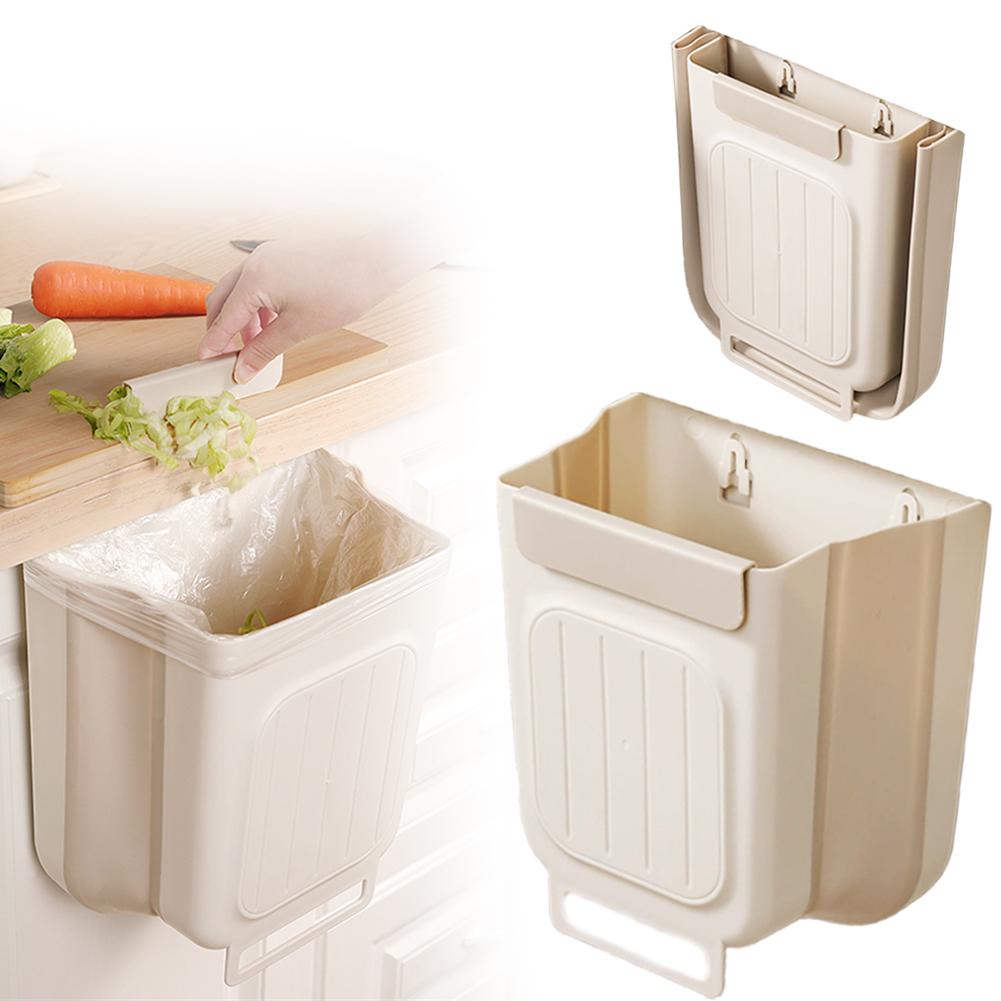 Camper Trash Can Hanging Trash Can Rv Trash Can Foldable Trash Can Household Kitchen Cabinet Hanging Garbage Storage For Kitchen