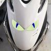 Luminous Cat Eye Car Sticker 3D Demon Eyes Car Motorcycle Electric Vehicle Night Light Warning Decoration Decal for Suzuki