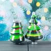 WTEMPO Christmas Tree Shaped Storage Jars with Lids Christmas Ornaments Clear Holiday Containers Halloween Christmas Party DIY Gift Packaging Boxes