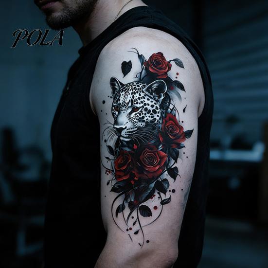 5 Sheets Tattoo Stickers, Skin-Friendly Temporary Tattoos for Adults And Kids, Easy To Apply Hypoallergenic Non-Irritating Body Art for Events And