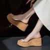 Cuñas de Plataforma Mules Transparentes Sandalias de Verano EVA Sandalias para Mujer Zapatos Cómodos de Moda