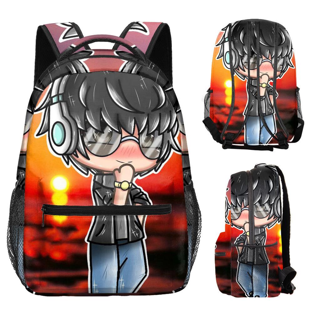 Hip Hop Kpop Youthful School Bags Unisex Cute Gacha Life Travel Bags 3D Print Oxford Waterproof Notebook Shoulder Backpacks