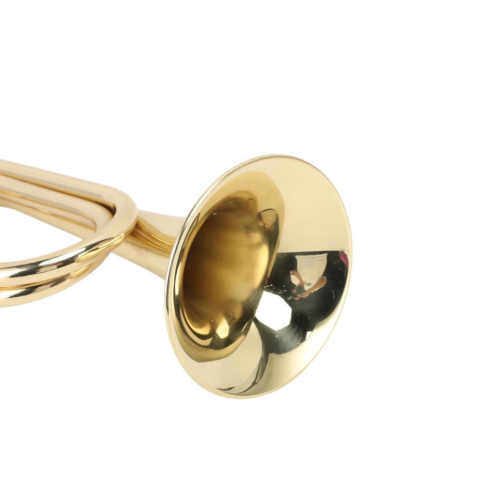 Fockety B-Trompete, Standard Messing Taschen trompete, Professionelles Instrument mit Handschuh, Reinigungstuch, Anfänger-Mundstück, für Schülerband