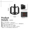 Neutral Zenith Bicycle Reflective Large Set of 1 and for and Cross Bikes Pedals, Lightweight, Flat, Resin, Area, Black, (Left Right) BMX, MTB,
