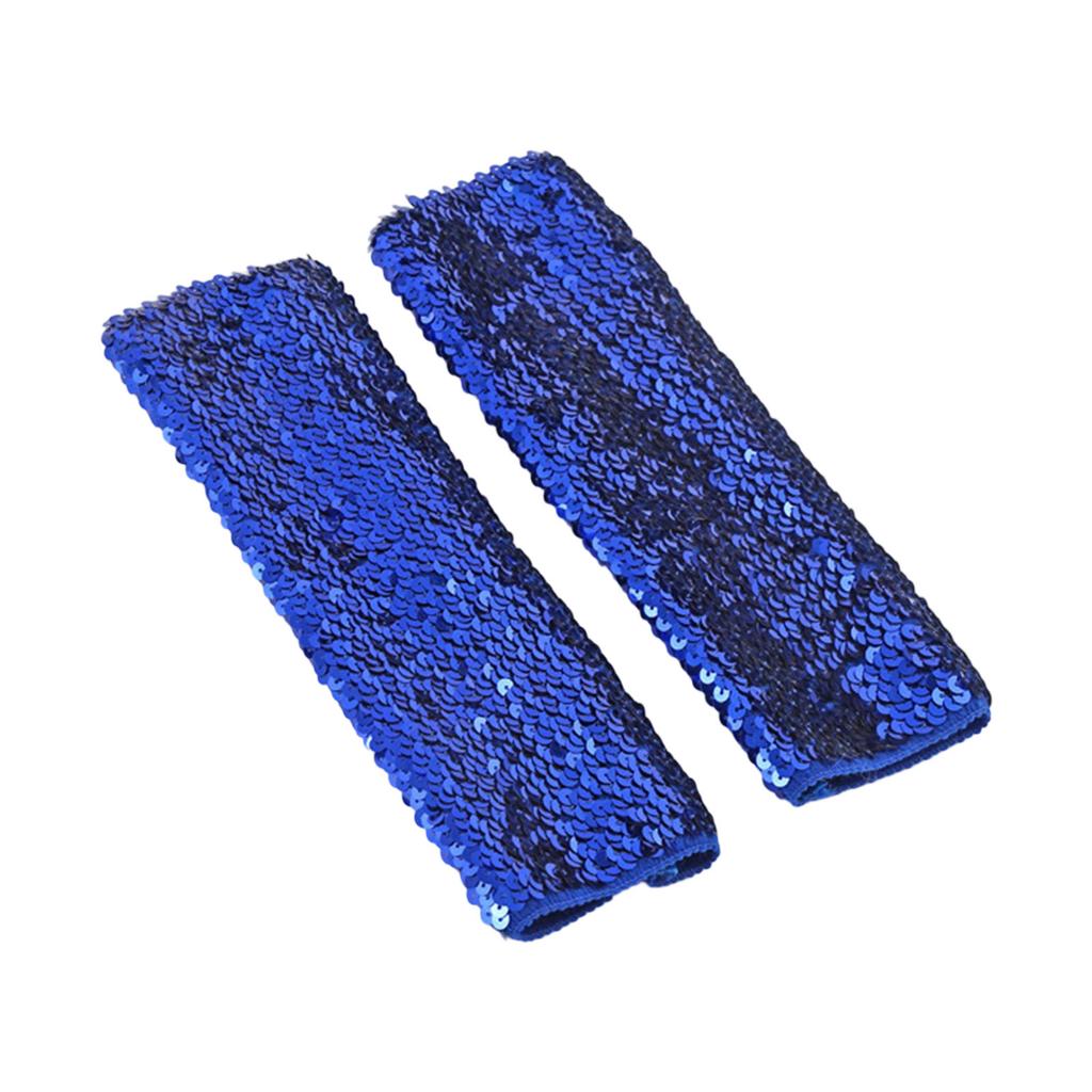 2pcs Fashionable Sequins Arm Sleeves Festival Celebration Long Arm Sleeves for Stage Performances and Themed Parties