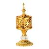 Incenses Burners Metal Cones Incenses Holder with Lid for Yoga Aromatherapys Golden Censers Table Ornament Home Decors