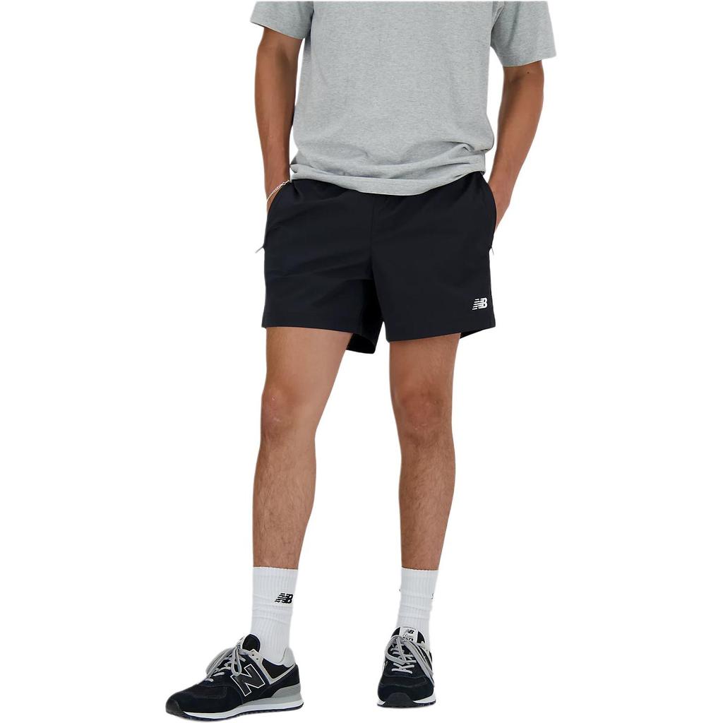 New Balance Athletics Stretch Woven Short 5' Casual Shorts Men's Black MS41517-BK