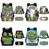 Vs Plants Zombies Kids School Backpack Threepiece Gift Set For Students Young