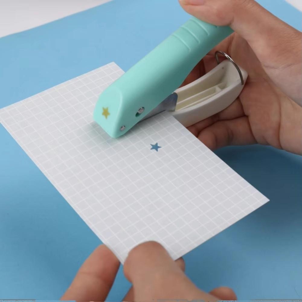 Multi-functional Mini Hand Hole Puncher Plastic DIY Scrapbook Perler Bead Hole Punching Aperture 1.5-6mm Embossing Tool