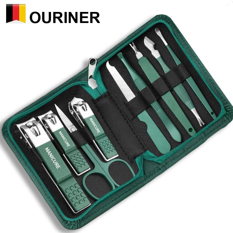6-9 Pcs Manicure Set With Leather Case Professional Foot And Face Care Tool Kits Stainless Steel Nail Clipper Sets Present