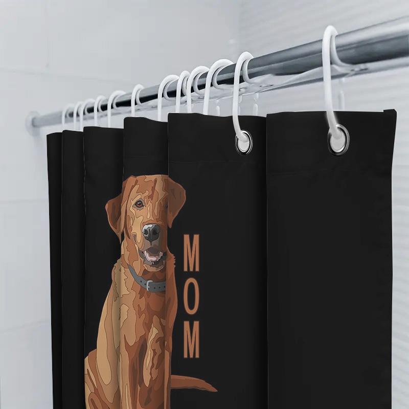 Golden Retriever Duschvorhang Hunderasse Muster Badezimmer Dekoration Haustierliebhaber Geschenk Wohnkultur Wasserdichtes Gewebe Waschbar Wandkunst