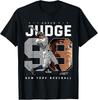 Aaron Judge Nummer Porträt Baj New York MLBPA T-Shirt