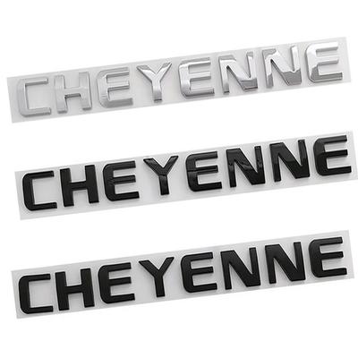 1 Piece For CHEYENNE ABS Car Logo Sticker Letter Rear Bumper Sticker Automotive Accessories