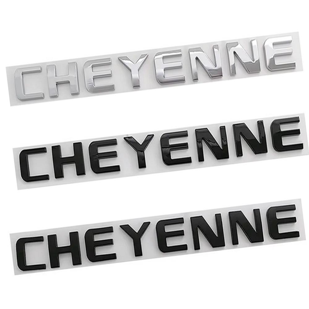 1 Piece For Chevrolet CHEYENNE ABS Car Logo Sticker Letter Rear Bumper Sticker Automotive Accessories