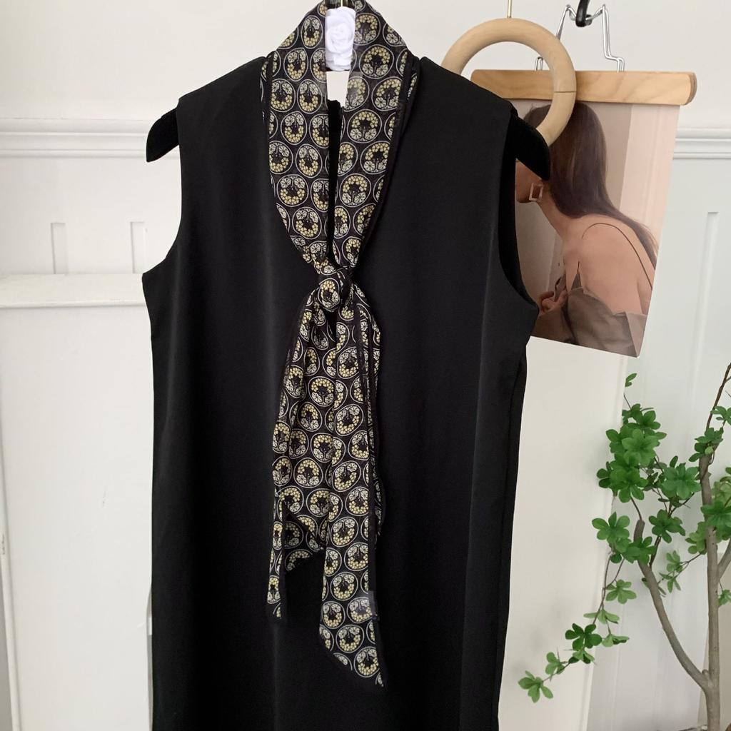 Scarf for Women Versatile Neck Flower Scarf Versatile Striped Headband Hairband Scarf