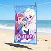 Custom Name Princesses' Garden Stylish Digital Printing Beach Towel Quick‑Drying Absorbent Blanket for Beach Pool Gym Travel