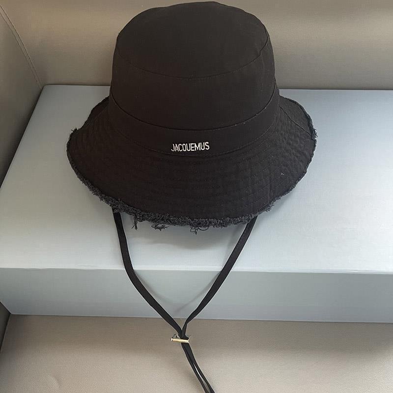 The same bucket hat women's spring and summer washed big eaves vacation burrs denim sunscreen sun hat, outdoor mountaineering hat